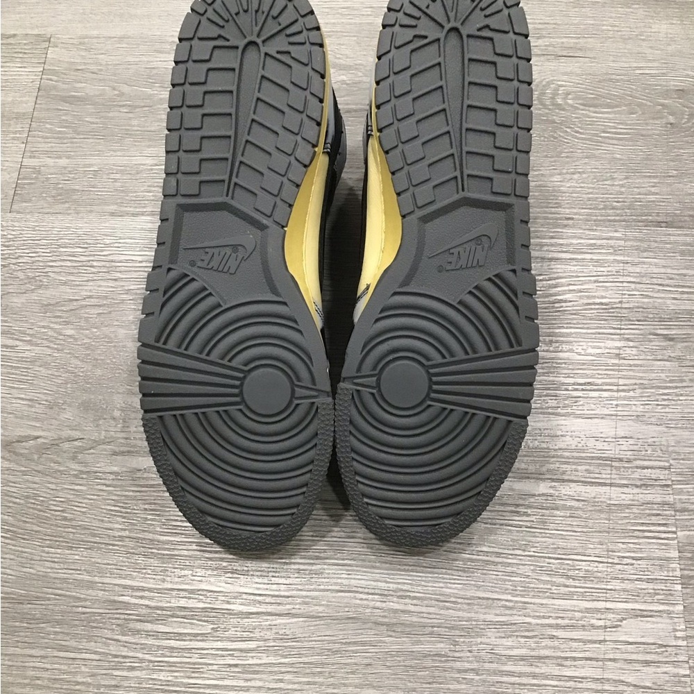 Nike Dunk High 1985 Black Acid Wash Men’s 9.5 Yellow/Black Retro Sneakers EUC - Picture 8 of 10